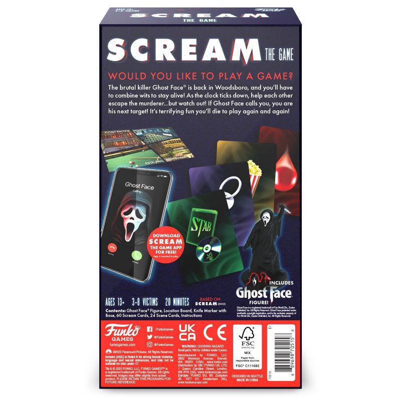 slide 5 of 8, Funko Scream The Game Board Game, 1 ct