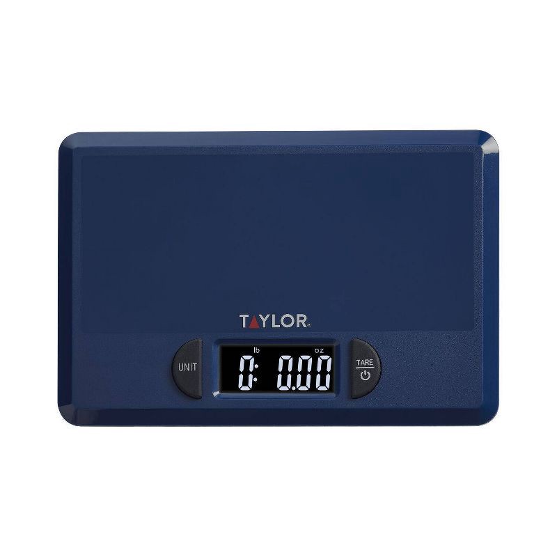 slide 9 of 12, Taylor Precision 4.4lb Digital Kitchen Food Scale with Weighing Tray Blue, 4.4 lb