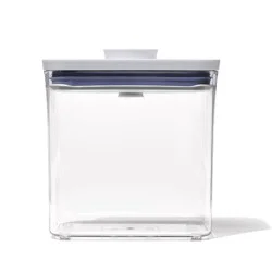 OXO POP 1.7qt Plastic Rectangle Tall Airtight Food Storage Container Clear: Dishwasher-Safe Pantry Organizer