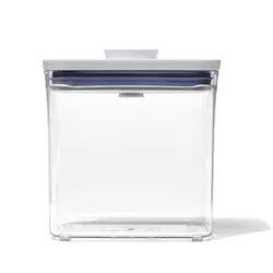 OXO POP 1.7qt Plastic Rectangle Tall Airtight Food Storage Container Clear: Dishwasher-Safe Pantry Organizer