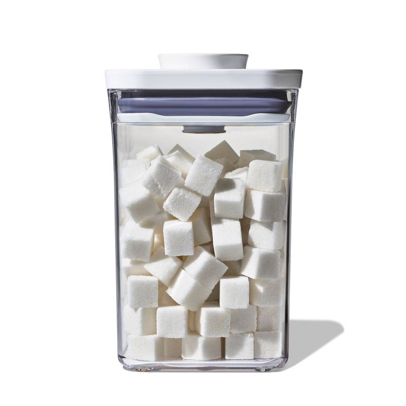 slide 5 of 10, OXO POP 3pc Plastic Food Storage Container Set Clear: Air Tight Seal, Dishwasher-Safe, Lifetime Warranty, 3 ct