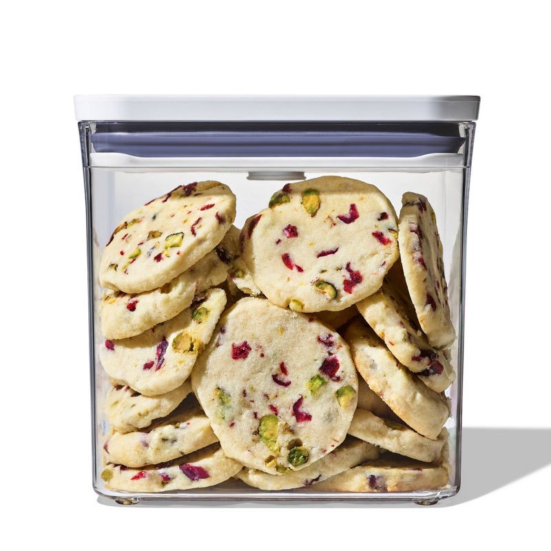 slide 6 of 10, OXO POP 3pc Plastic Food Storage Container Set Clear: Air Tight Seal, Dishwasher-Safe, Lifetime Warranty, 3 ct