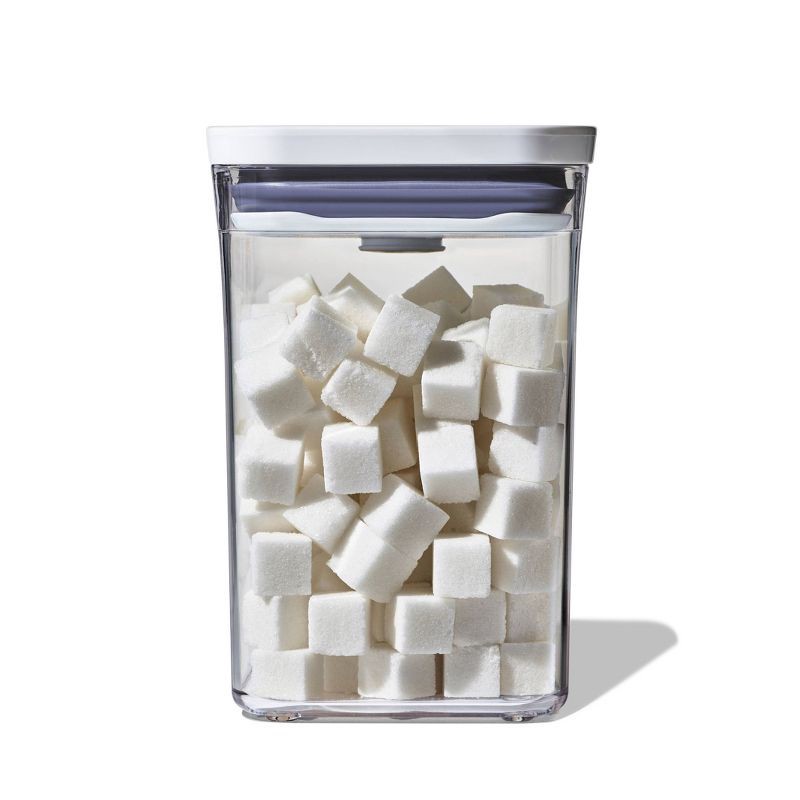 slide 8 of 10, OXO POP 3pc Plastic Food Storage Container Set Clear: Air Tight Seal, Dishwasher-Safe, Lifetime Warranty, 3 ct