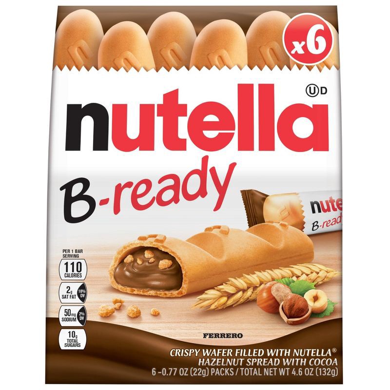 slide 1 of 7, Nutella B-Ready - 6ct/6oz, 6 ct; 6 oz