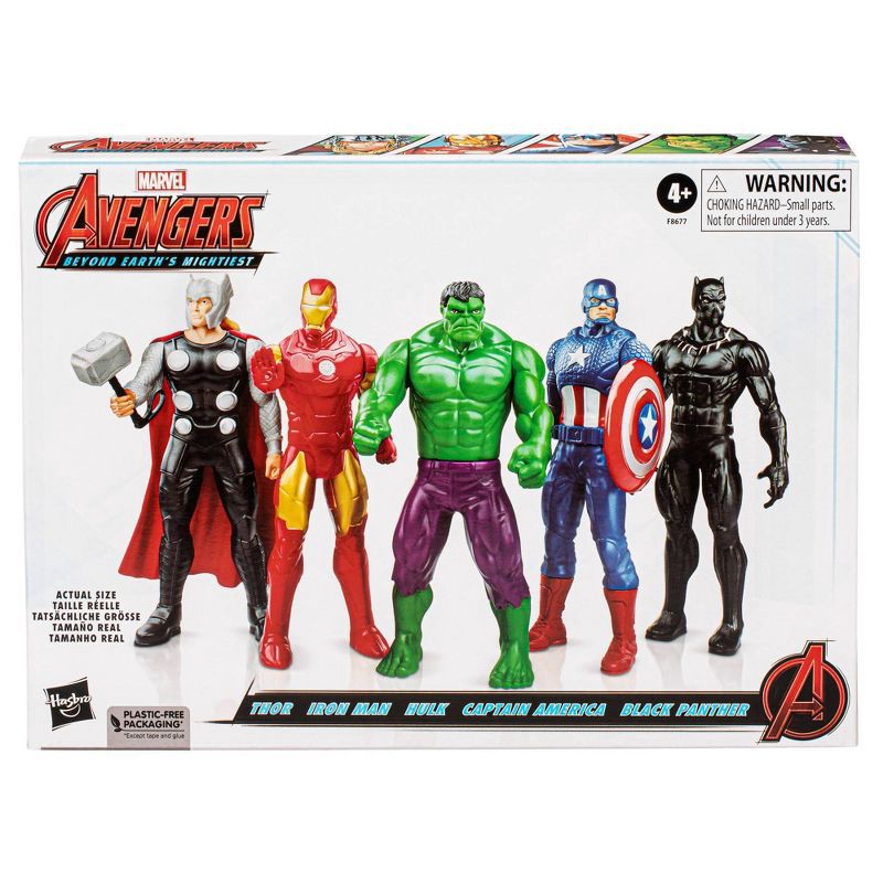 slide 2 of 4, Hasbro Marvel Avengers: Beyond Earth's Mightiest Action Figure Set - 5pk (Target Exclusive), 5 ct