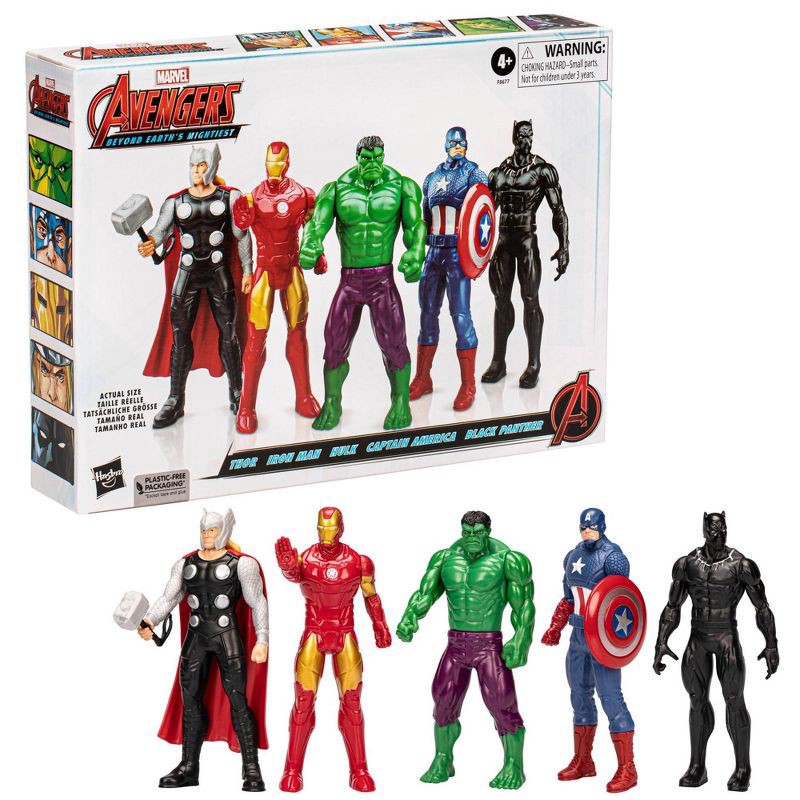 slide 3 of 4, Hasbro Marvel Avengers: Beyond Earth's Mightiest Action Figure Set - 5pk (Target Exclusive), 5 ct