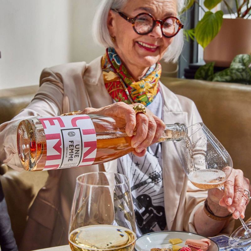 slide 8 of 8, Une Femme The Callie California Sparkling Rosé - 750ml Bottle, 750 ml
