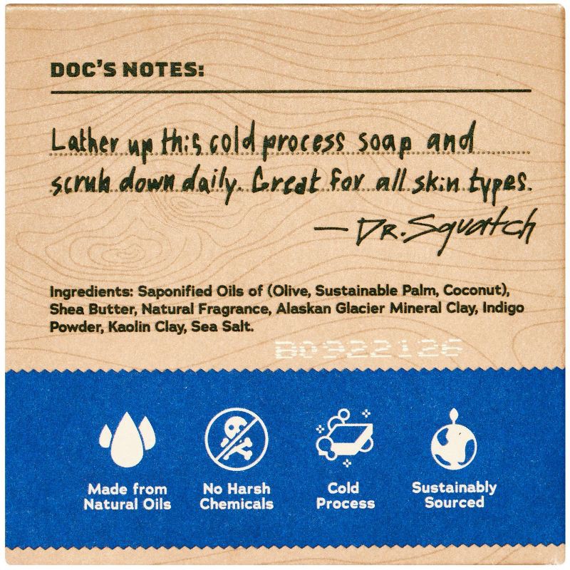 slide 2 of 6, DR. SQUATCH Men's All Natural Bar Soap - Fresh Falls - Clean Breeze Scent - 5oz, 5 oz