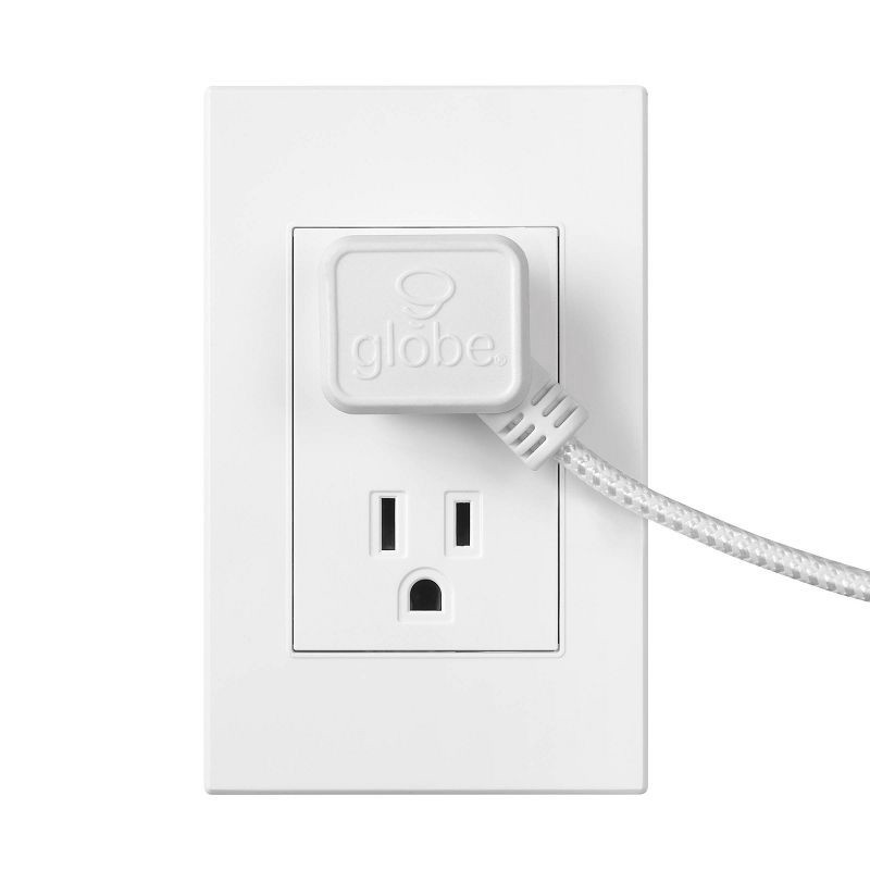 slide 3 of 4, Globe Electric 9' 3 Outlet Extension Cord White, 1 ct