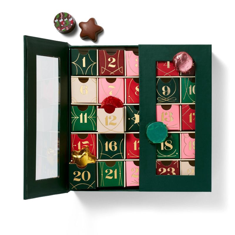 slide 3 of 3, Christmas 25 Days of Joy Assorted Indulgent Chocolates Advent Calendar - 10.4oz - Favorite Day™, 10.4 oz