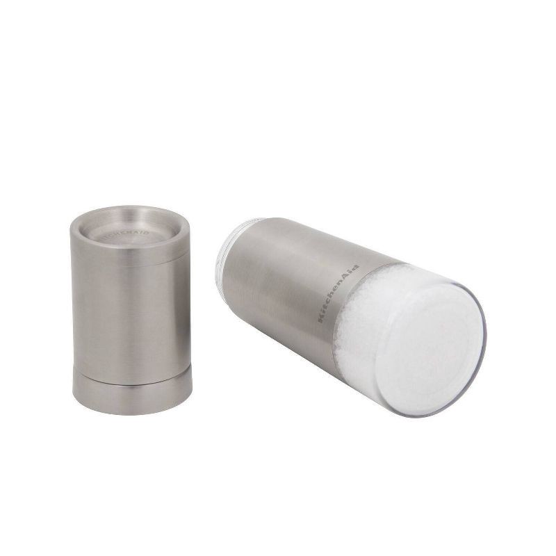 slide 2 of 3, KitchenAid Filled Stainless Steel Salt Grinder Silver, 1 ct