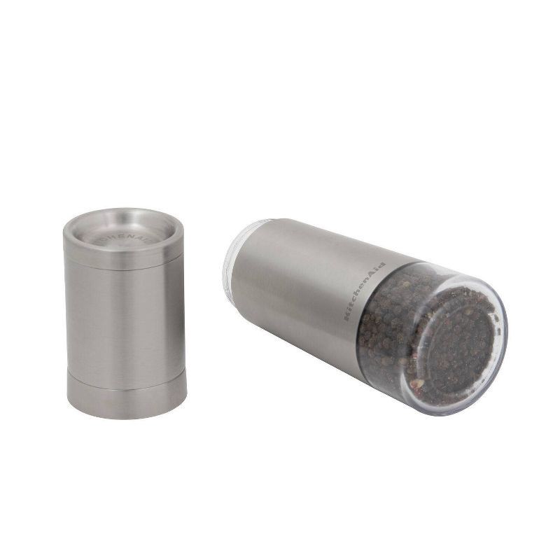 slide 2 of 4, KitchenAid Filled Stainless Steel Pepper Grinder Silver, 1 ct