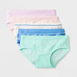 Girls' 5pk Butterfly Seamless Hipster - Cat & Jack™ Blue XL