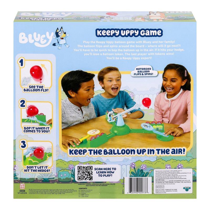 slide 4 of 14, Bluey Keepy Uppy Game: Educational Focus on Motor Skills, Action Board Game, 2-3 Players, Includes Tokens, 1 ct