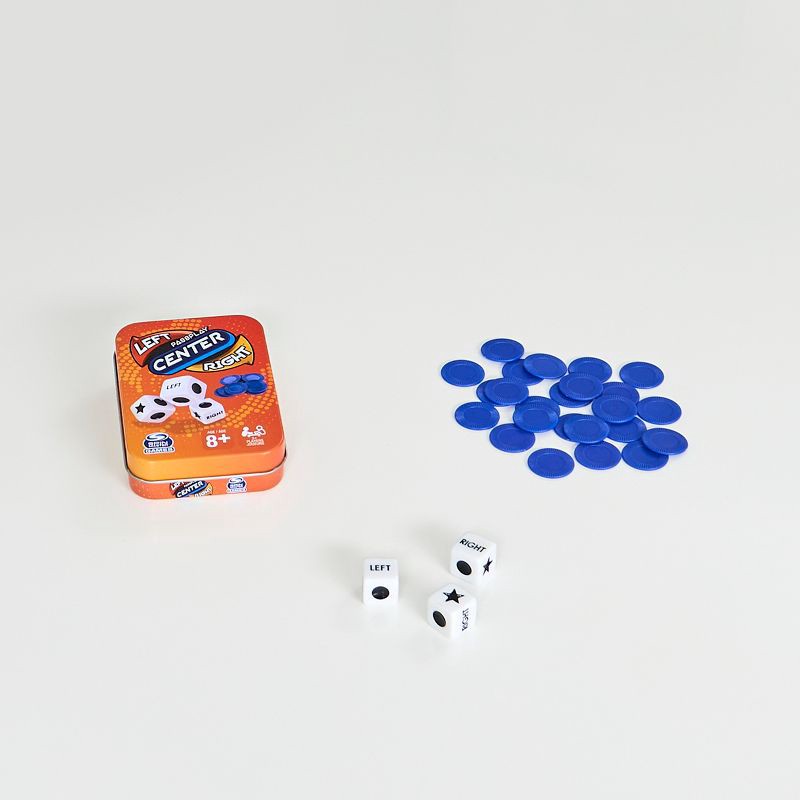 slide 7 of 7, Spin Master Games Left Center Right Tin Dice Game, 1 ct