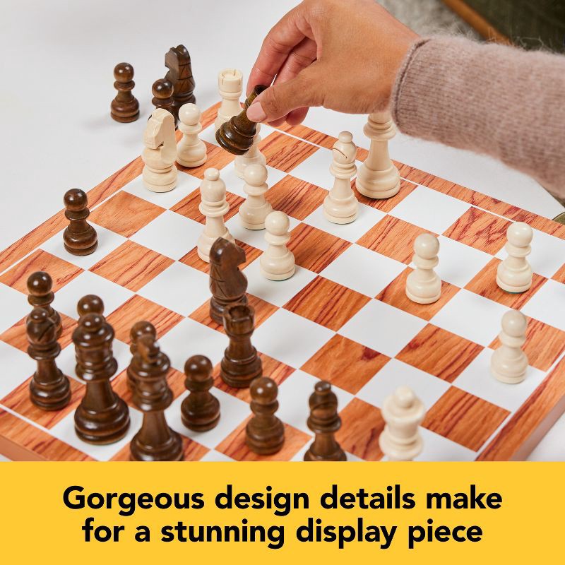 slide 4 of 7, Game Gallery Wood Chess Set Luxe Edition, 1 ct