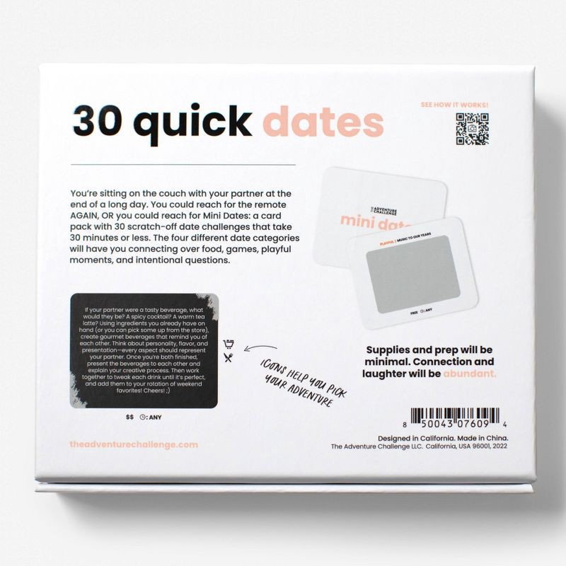 slide 2 of 7, The Adventure Challenge Couples Game Mini Dates, 1 ct