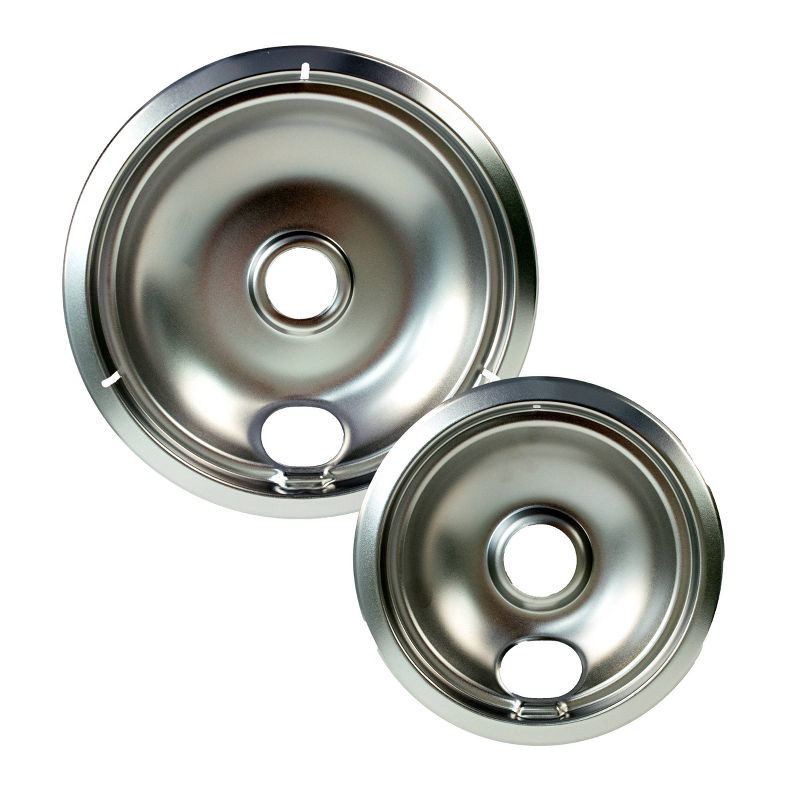 slide 1 of 5, Range Kleen 2pk Universal Chrome Drip Bowls in CDU, 2 ct