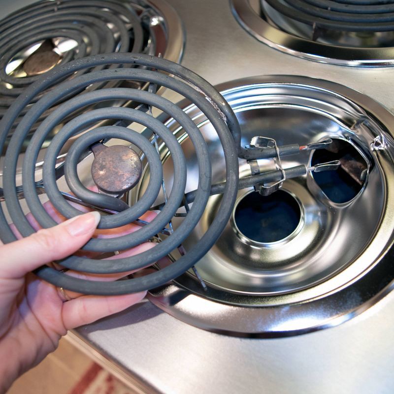 slide 5 of 5, Range Kleen 2pk 8" and 6" Universal Porcelain Drip Bowls in CDU, 2 ct