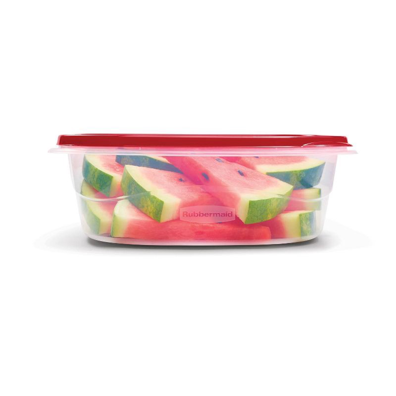 slide 2 of 6, Rubbermaid TakeAlong 11.7 Cup Plastic 2pk Large Square Food Storage Container Clear: Microwave & Freezer Safe, 2 ct