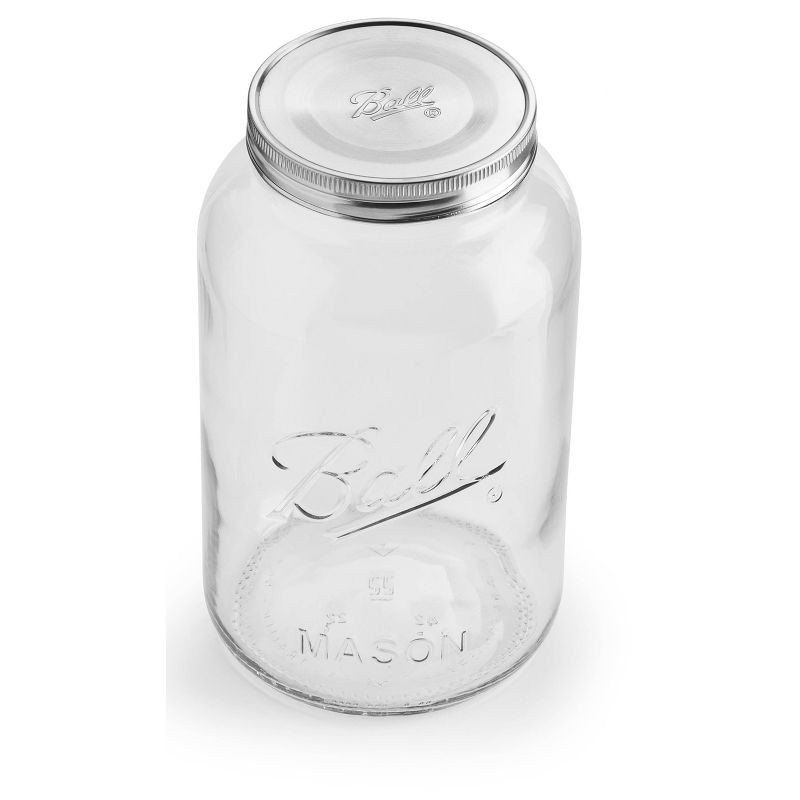 slide 2 of 9, Ball 1gal Glass Storage Jar Clear: Dishwasher-Safe, 11.26" Height, 4" Neck Diameter, 5.4 lbs, 1 gal, 5.4 lb