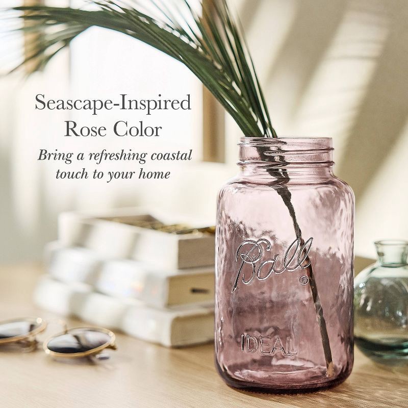 slide 12 of 15, Ball 32oz 4pk Glass Regular Mouth Mason Color Jar with Lid and Band Rose: Pink Canning Jars, Dishwasher-Safe, 4 ct; 32 oz