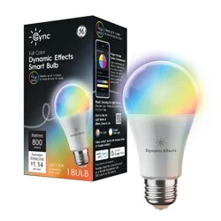 GE Household Lighting GE CYNC Dynamic Effects A19 Smart LED Full Color Light Bulb