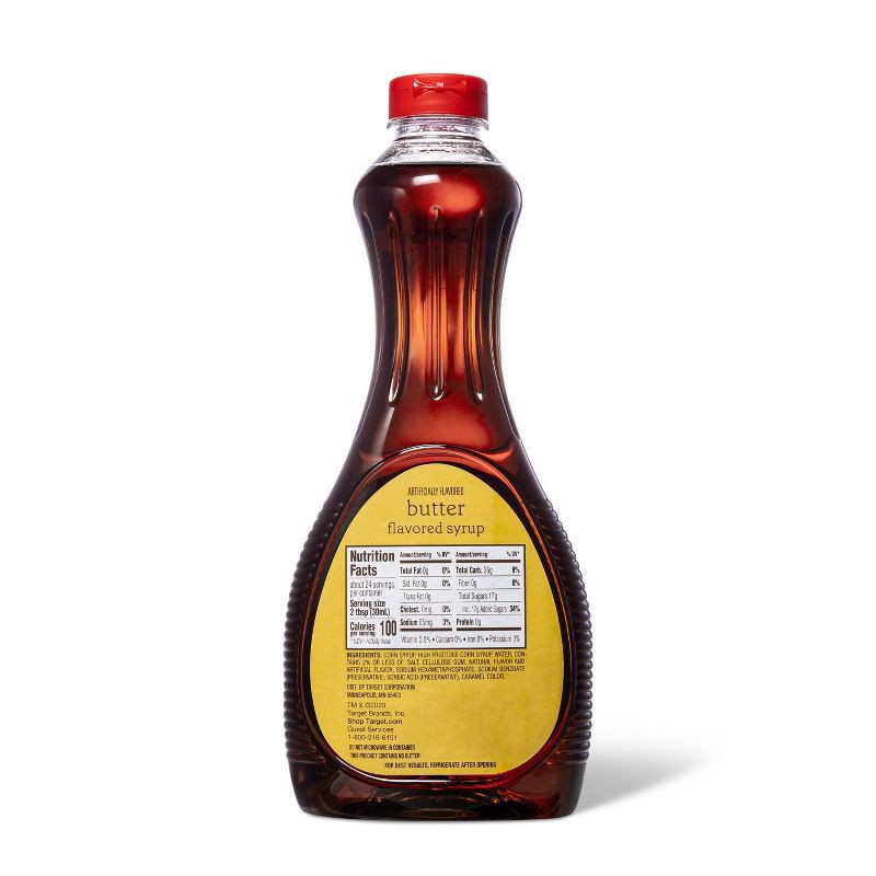 slide 3 of 3, Artificially Flavored Butter Flavored Pancake Syrup - 24 fl oz - Favorite Day™, 24 fl oz