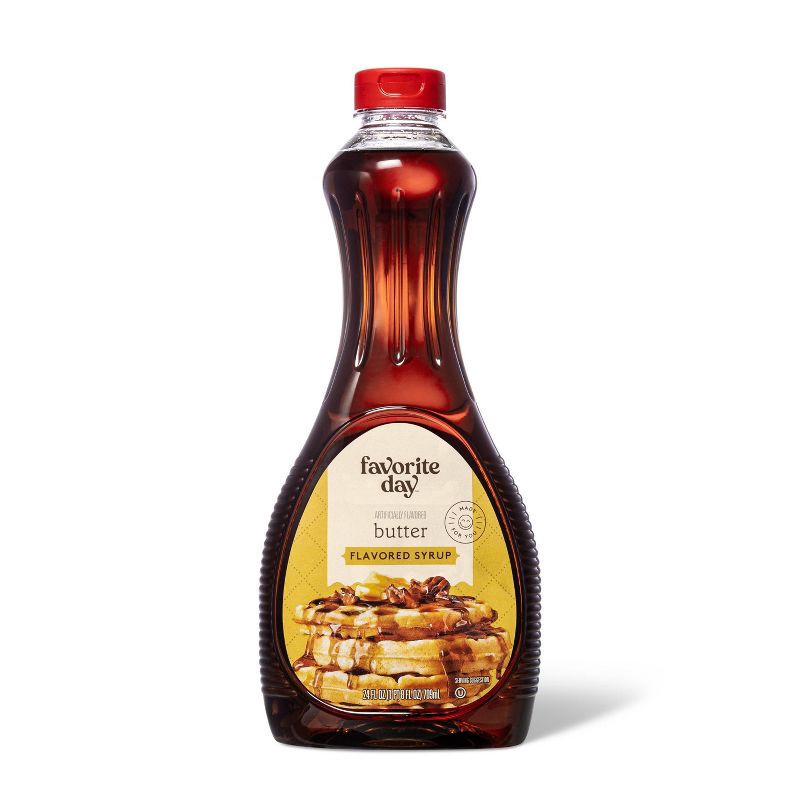 slide 1 of 3, Artificially Flavored Butter Flavored Pancake Syrup - 24 fl oz - Favorite Day™, 24 fl oz