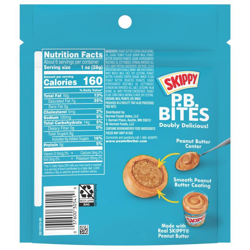 slide 2 of 6, Skippy Bites Double Peanutbutter - 6oz, 6 oz