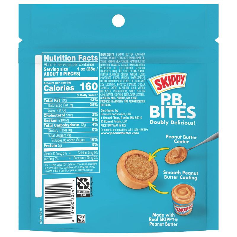 slide 4 of 10, Skippy Bites Double Peanutbutter - 6oz, 6 oz