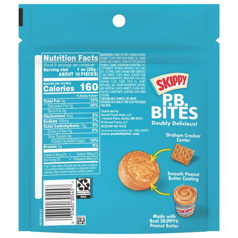 slide 9 of 9, Skippy Bites Graham - 6oz, 6 oz