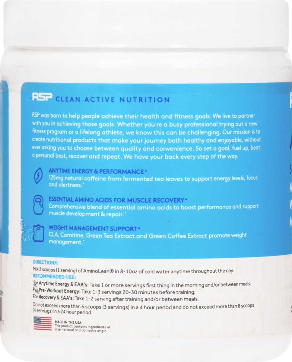 slide 5 of 13, AminoLean Blue Rasperry Pre-Workout 9.52 oz, 9.52 oz