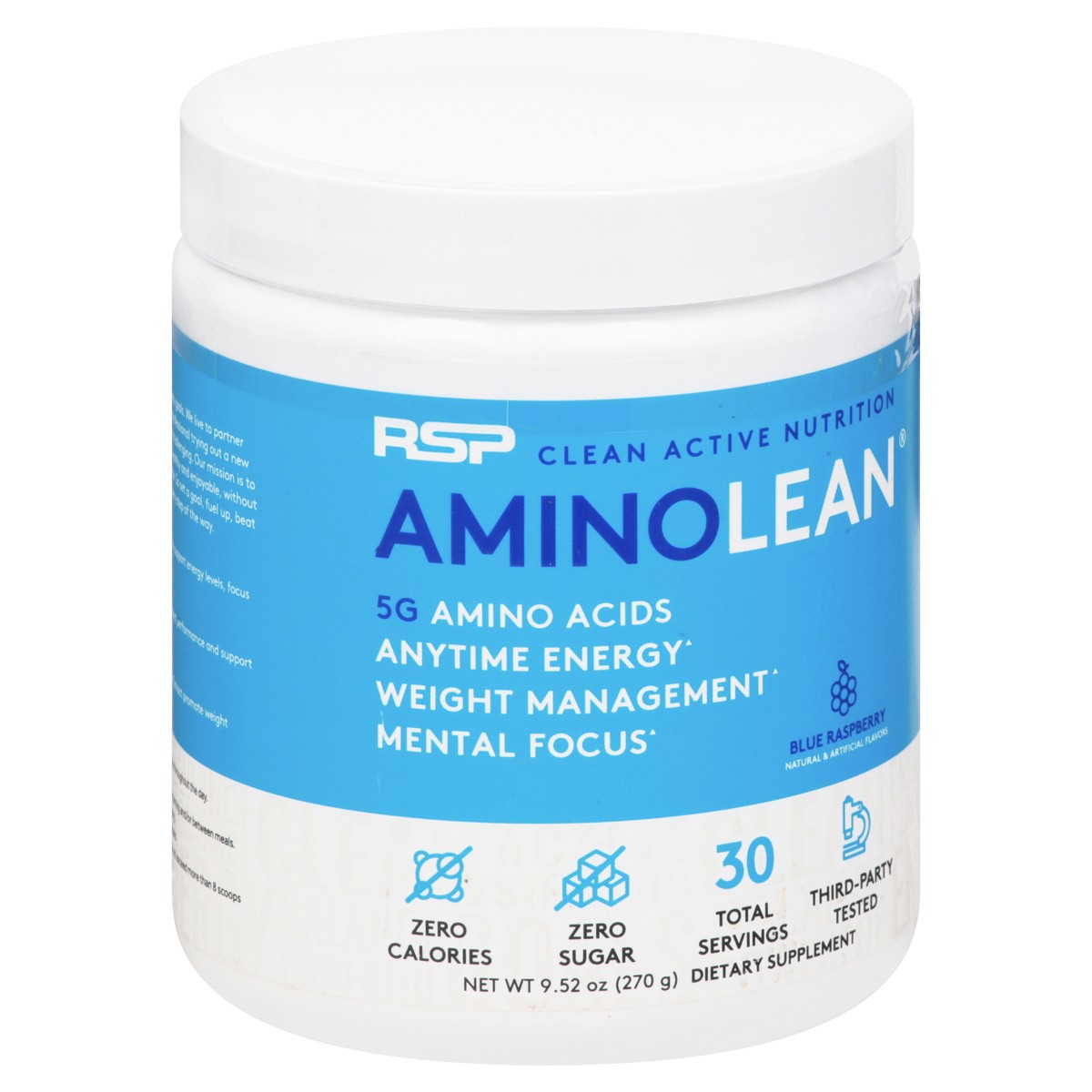 slide 12 of 13, AminoLean Blue Rasperry Pre-Workout 9.52 oz, 9.52 oz
