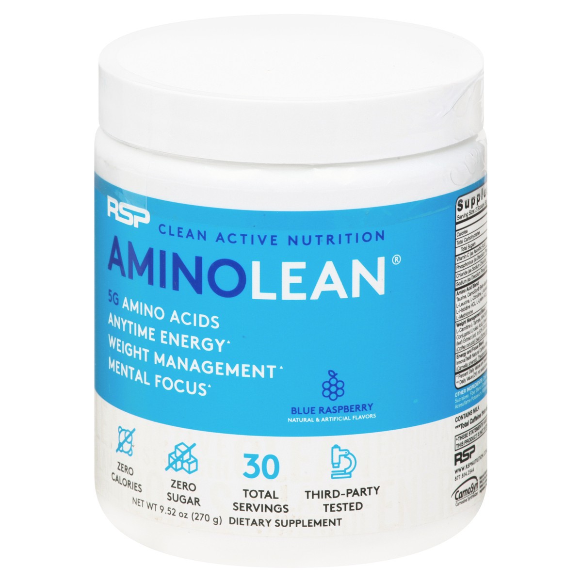 slide 9 of 13, AminoLean Blue Rasperry Pre-Workout 9.52 oz, 9.52 oz