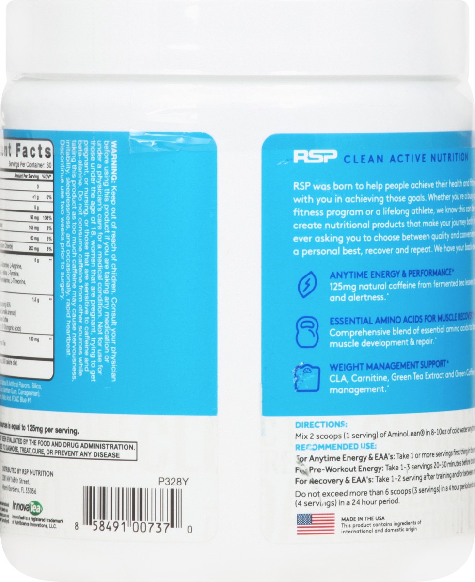 slide 2 of 13, AminoLean Blue Rasperry Pre-Workout 9.52 oz, 9.52 oz