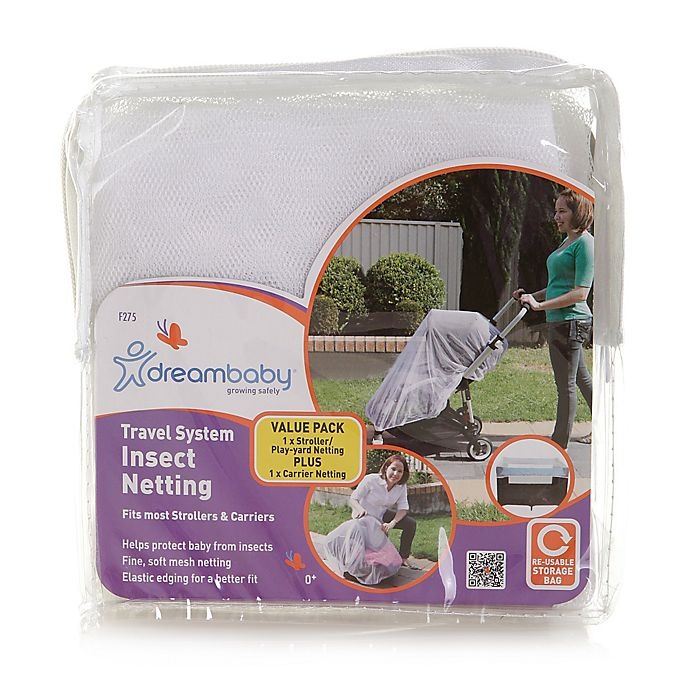 slide 4 of 4, Dreambaby Travel System Insect Netting Set - White, 2 ct