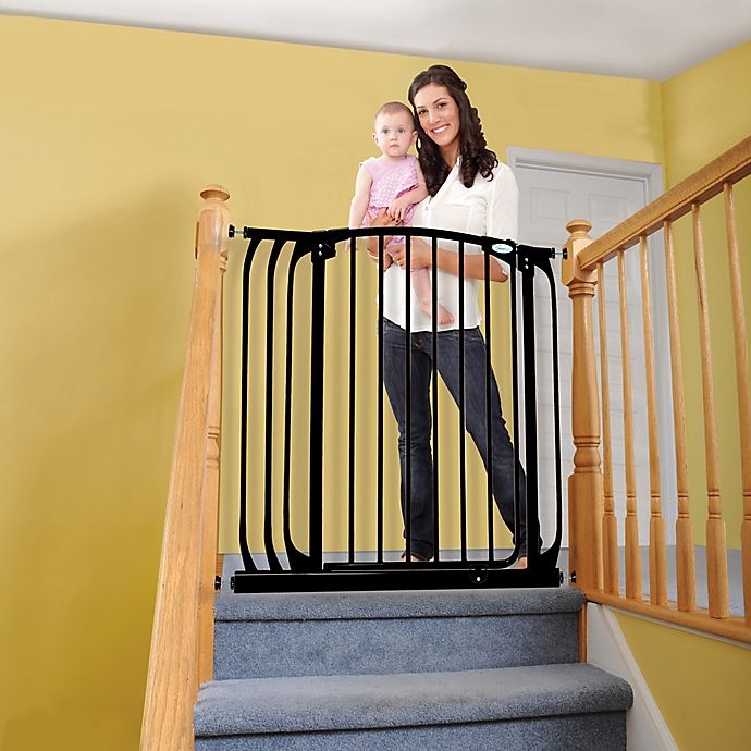 slide 3 of 4, Dreambaby Chelsea Tall Auto Close Stay Open Security Gate - Black, 2 ct