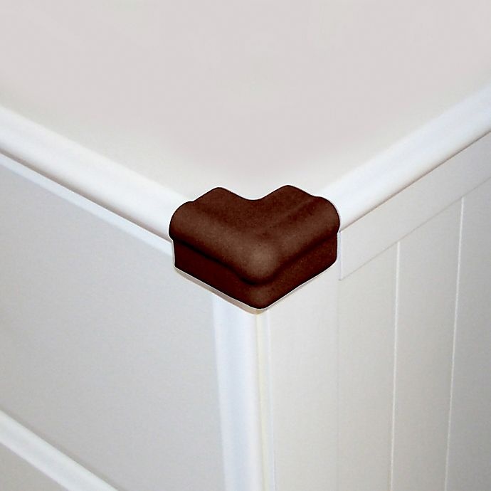 slide 3 of 4, Dreambaby Foam Corner Bumpers - Brown, 4 ct