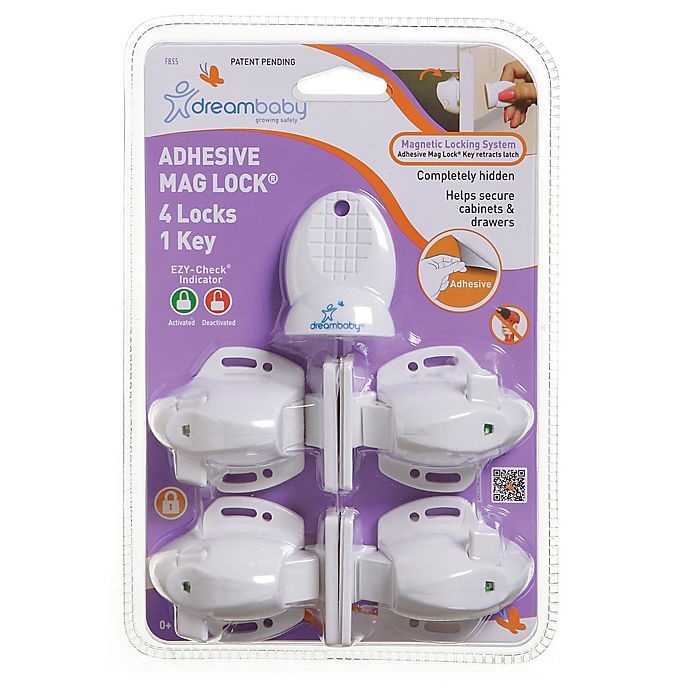 slide 4 of 5, Dreambaby Adhesive Magnetic Locking System, 4 ct