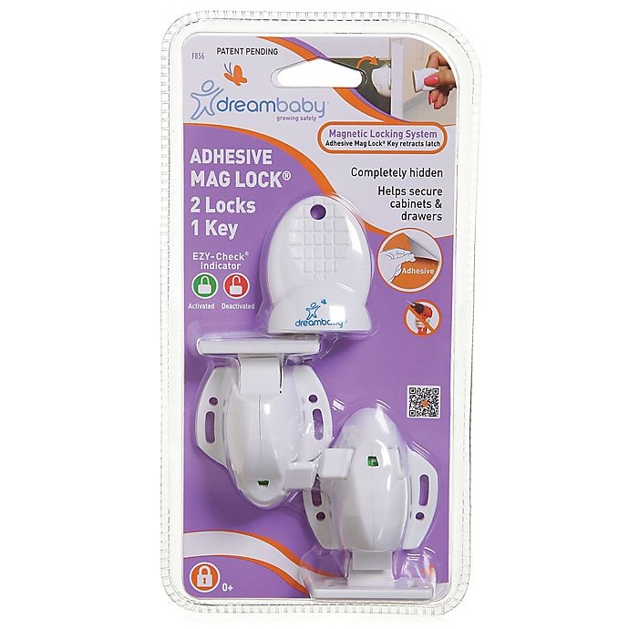 slide 5 of 5, Dreambaby Adhesive Magnetic Locking System, 2 ct