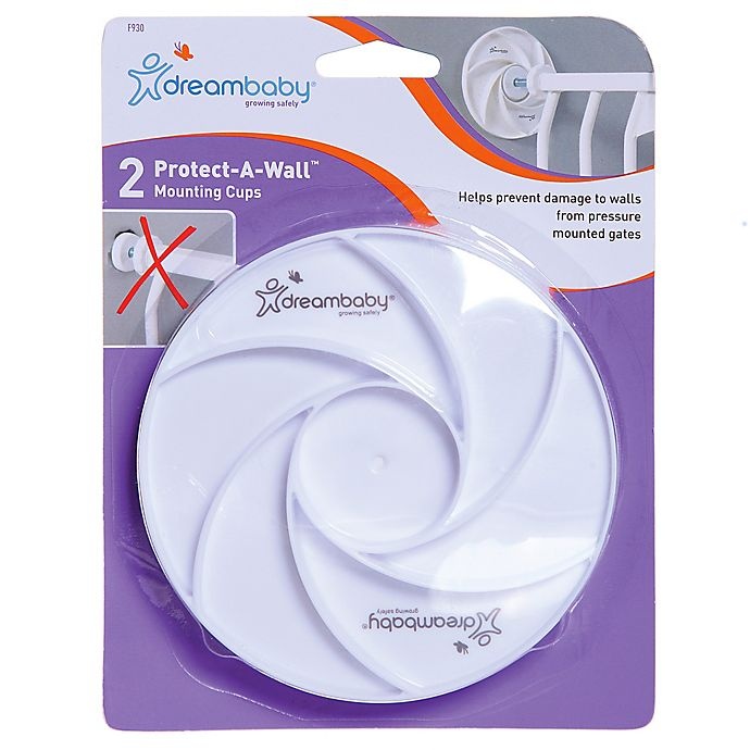 slide 7 of 7, Dreambaby Protect-A-Wall Mounting Cups - White, 2 ct