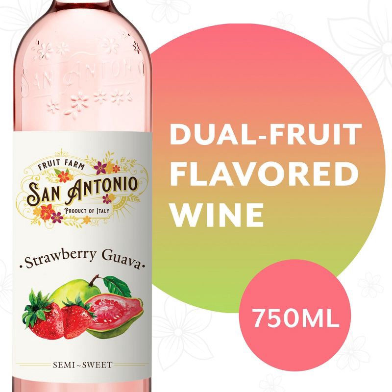 slide 2 of 8, San Antonio Winery San Antonio Fruit Farm Strawberry Guava - 750ml Bottle, 750 ml