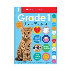 First Grade Jumbo Workbook: Scholastic Early Learners (Jumbo Workbook) - (Paperback)