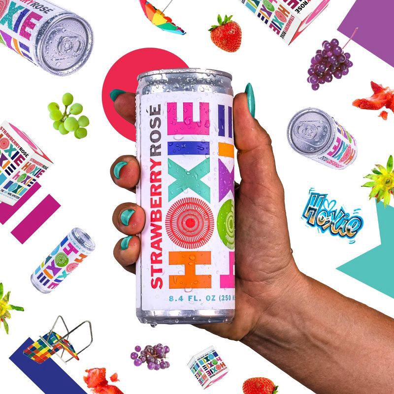 slide 4 of 6, Hoxie Strawberry Rose Wine Spritzer - 4pk/250ml Cans, 4 ct; 250 ml
