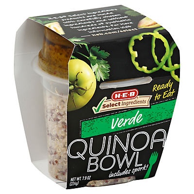 slide 1 of 1, H-E-B Select Ingredients Quinoa Bowl Verde, 7.9 oz