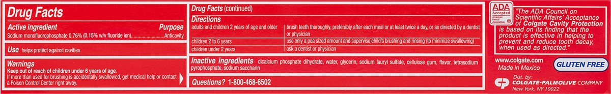 slide 2 of 7, Colgate Cavity Protection Toothpaste with Fluoride, Great Regular Flavor - 6.0 Ounce, 6 oz