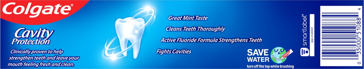 slide 3 of 7, Colgate Cavity Protection Toothpaste with Fluoride, Great Regular Flavor - 6.0 Ounce, 6 oz