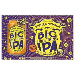 Sierra Nevada Big Little Thing Hazy Imperial IPA Craft Beer 6 Pack 12oz Cans