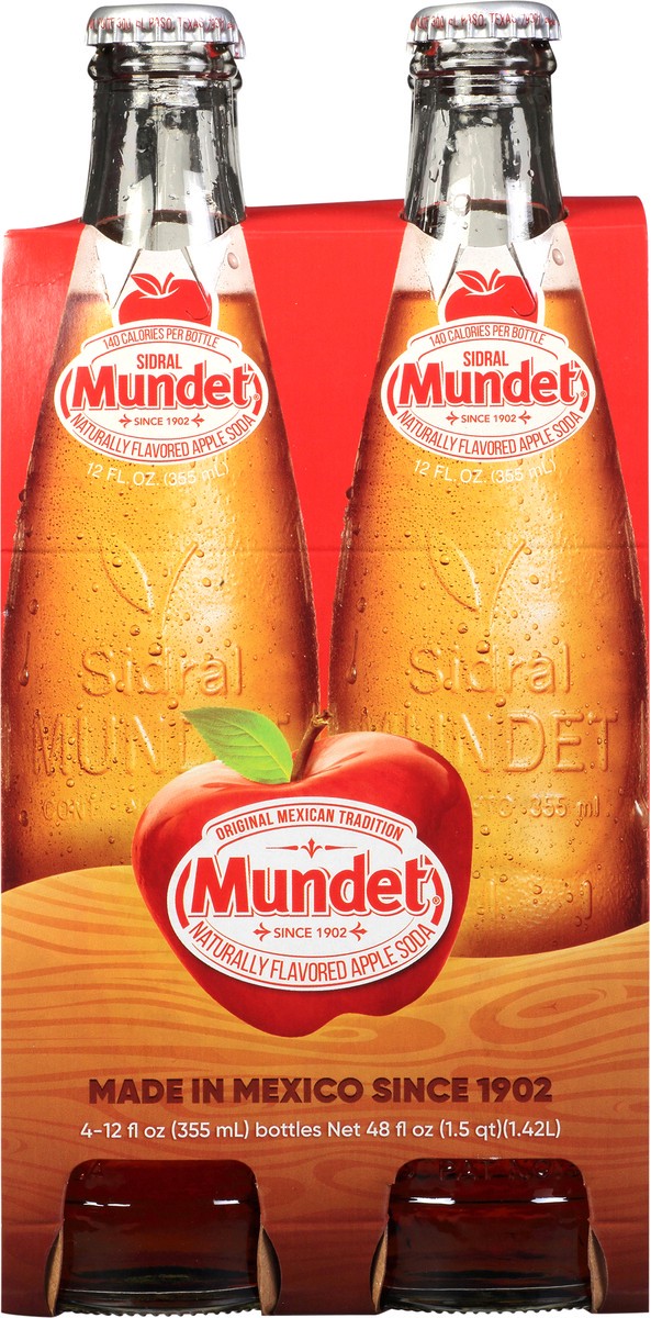 slide 9 of 11, Sidral Mundet Apple Soda, 4 ct